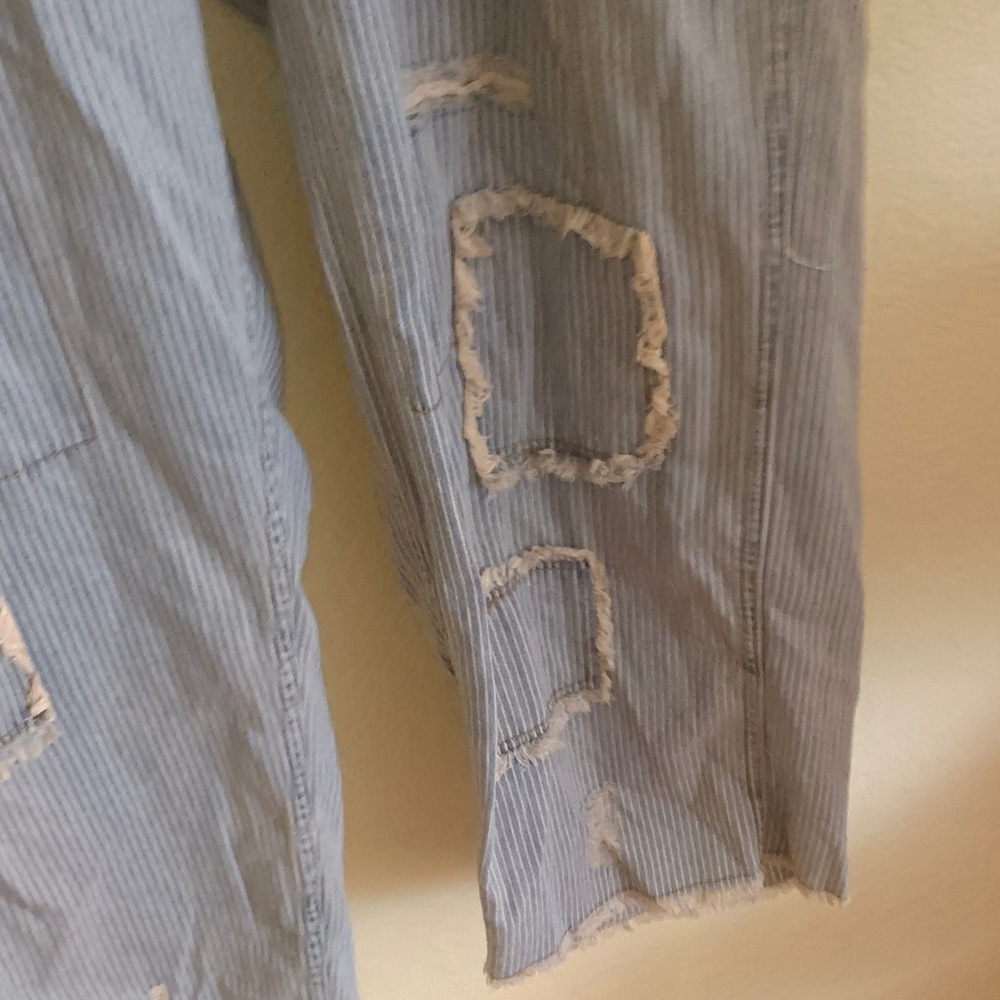 Nwot Pol Gray Patchwork Jeans - image 5